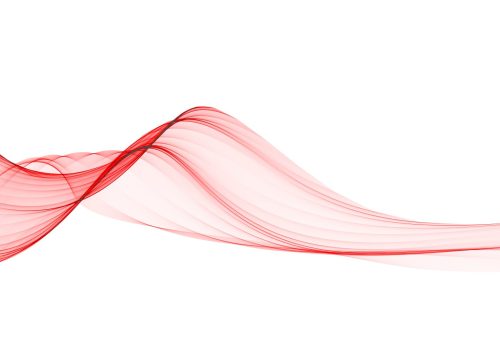abstract red smooth wave lines  background